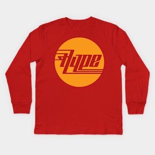 Hype type in a circle Kids Long Sleeve T-Shirt